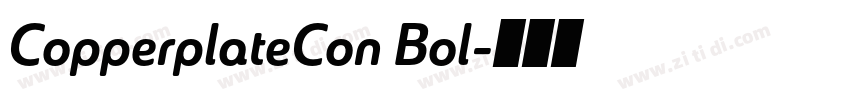 CopperplateCon Bol字体转换